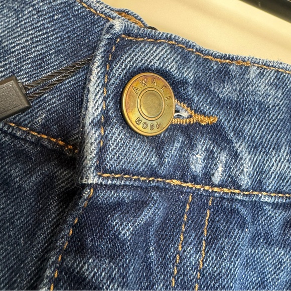 NWT A.W.A.K.E. Mode Recycled Rounded Jeans Barrel Leg size 36 FR NEW - Picture 10 of 16